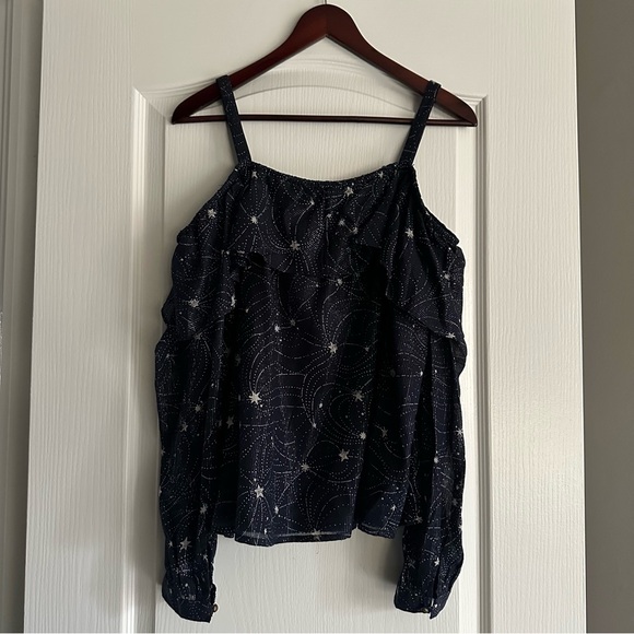 NWOT Anthropologie Starlit Cold Shoulder Top by Floreat - Picture 5 of 13